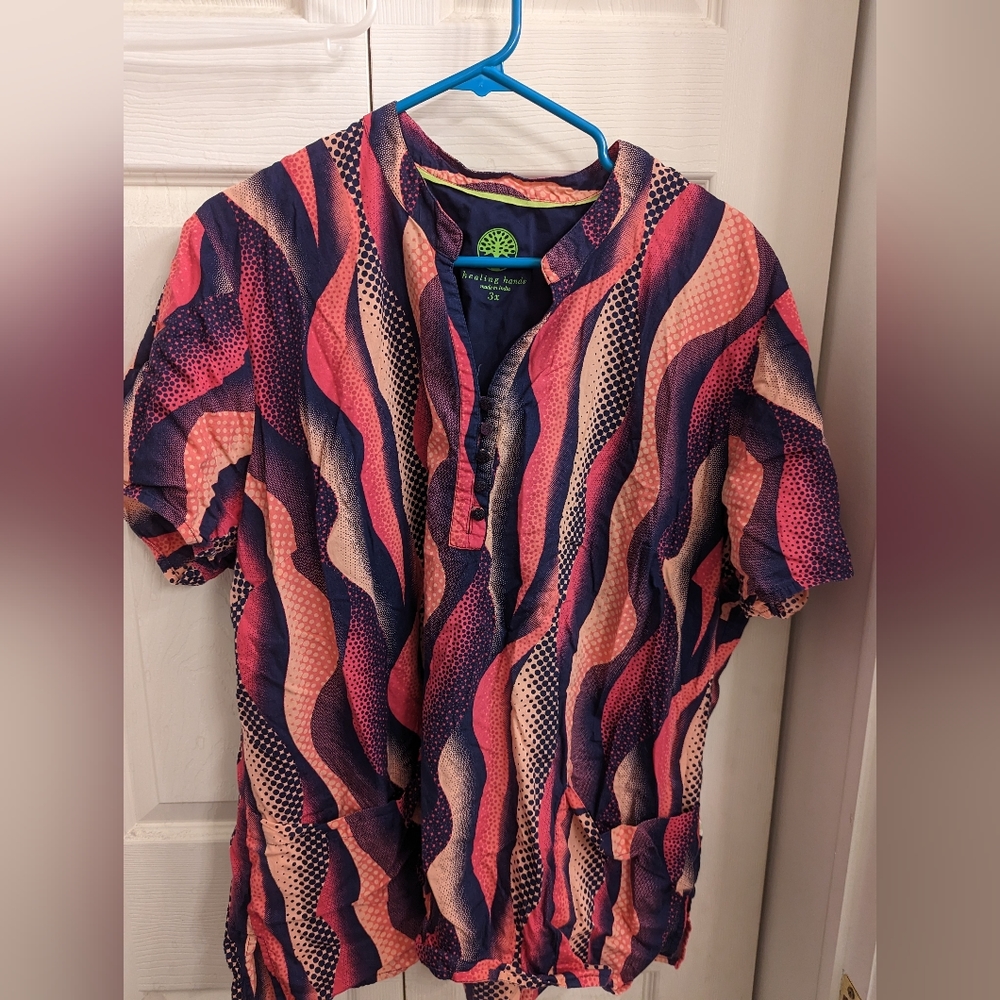Healing Hands 3xl Scrub Top